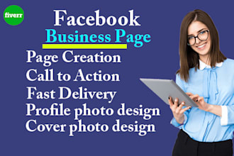 do create your facebook page, design and setup