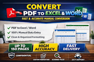 convert PDF to excel or word with high accuracy