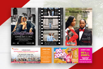 design save the date, invitation, birthday card in 4hrs