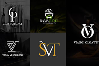 create a initial luxury modern minimalist logo