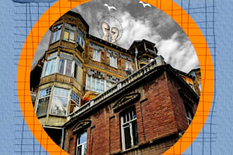 create digital collage illustration as you wish
