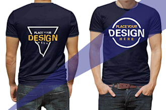 do realistic t shirt mockup and product mockup design