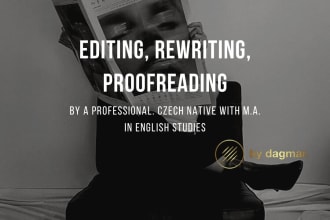 proofread or edit any text in czech or english