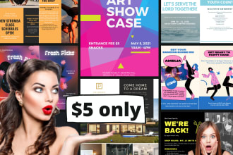 design professional flyer,business flyer,event flyer,party flyer and journal