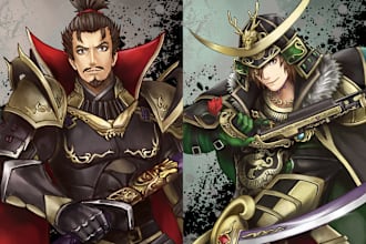 draw fantasy, anime, game, dnd character illustration