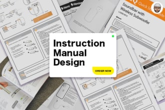 draw and design an instruction manual for your product