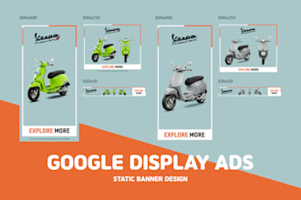 design professional google display ads banner