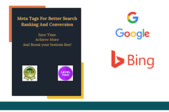 write meta tags, meta title, meta description for your site