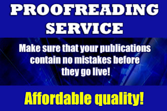 be your proofread and edit your text