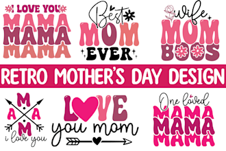 do mother s day valentine svg cut file t shirt design bundle