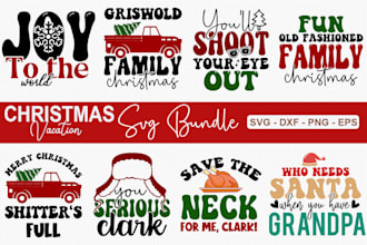 do christmas and christian svg cut file t shirt design bundle
