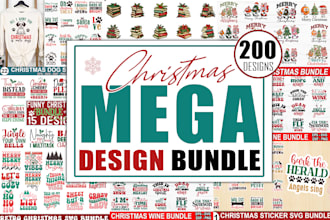 provide mega svg bundle for your etsy and others