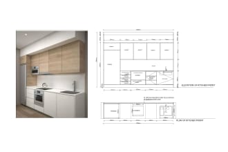 do kitchen floor plan and drafting