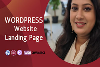 design wordpress elementor landing page with elementor pro