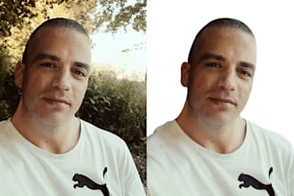 professionelle hintergrundentfernung in fotos