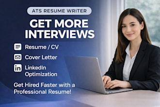 write an ats optimized resume and professional CV