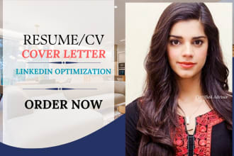 write your cv, ats resume, cover letter and optimize linkedin