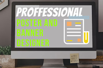do poster and banner designs for your company
