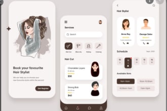 create mobile app development,iphone app,android app using flutter, react native