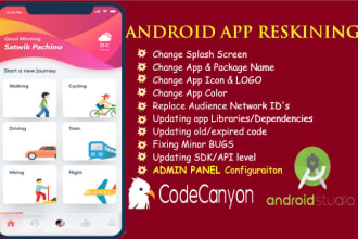 reskin app, redesign your android app and reskin codecanyon