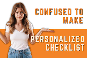 create a personalized checklist