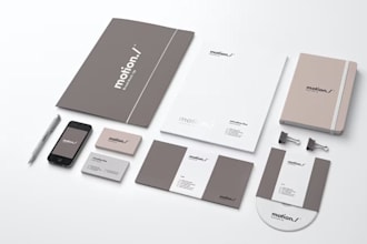 Review design professional logo brand style guide, brand book and brand identity