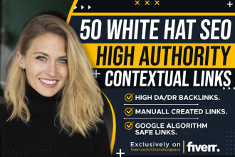 white hat high authority SEO dofollow contextual backlinks link building