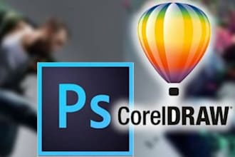 graphic design using corel draw and adobe