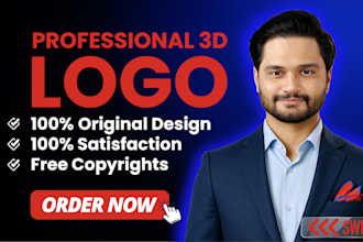 design a unique professional business 3d logo