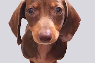 transform your pets photo into a digital painting
