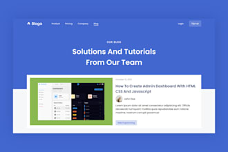 create a responsive landing page with HTML and bootstrap