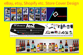 design ebay store cover banner, billboard