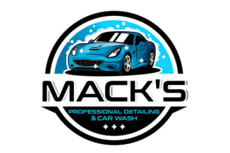 design unique automotive, car wash and car racing logo without any copyright