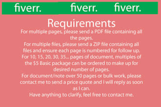 do any type of data entry work and as per demand delivery