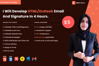 create html email outlook email and signature