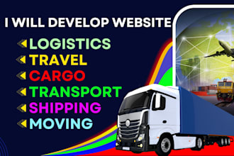 make logistics, trucking, cargo, travel, transport website