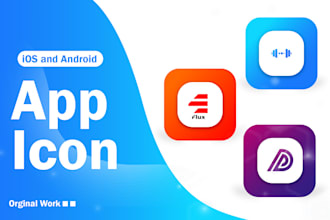 design the high quality ios and android app icon logo within 25 hours