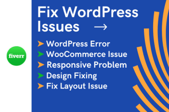 fix wordpress error, wordpress bug within 2 hours