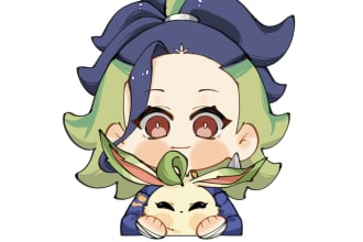draw cute chibi icon high quality for 5 dollars