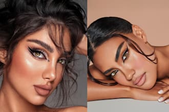 do high end skin beauty portrait photo retouching