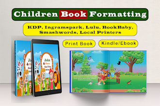 format your book for KDP, ingramspark ebook or paperback