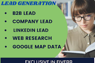 provide lead generation with linkedin and company lead