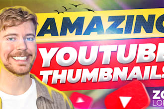 design amazing youtube thumbnail