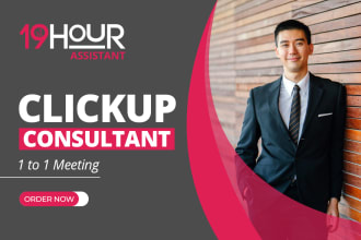 be your clickup consultant, setup clickup project management boards automations