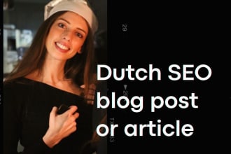 write an engaging dutch SEO blog post or article