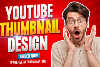 design catchy and attractive clickbait youtube video thumbnail