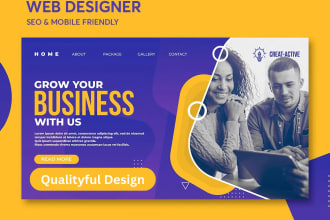 design a mobile responsive modern website, web design