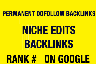 do follow niche edits using 60 do follow backlinks in SEO