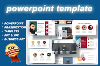 do professional powerpoint template,presentation, ppt slides