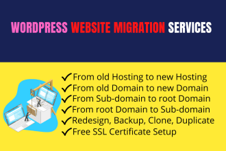 clone, backup, migrate and update your wordpress website